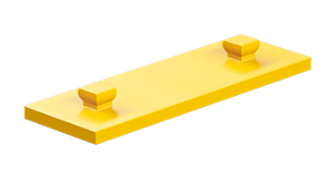Picture of Mounting plate 15x45, yellow