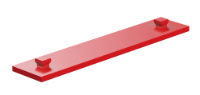 Picture of Mounting plate 15x75, red