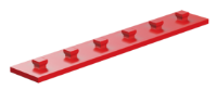 Picture of Mounting plate 15x90, red