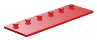 Picture of Mounting plate 30x90, red