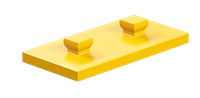 Picture of Mounting plate 15x30, yellow