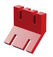 Picture of Shovel support, red