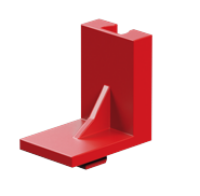 Picture of Angular block 10x15x15, red