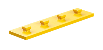 Picture of Mounting plate 15x60, yellow