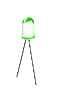 Picture of LED 5 L53GD/B, green