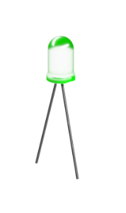 Picture of LED 5 L53GD/B, green