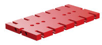 Picture of Base plate 90x45, red