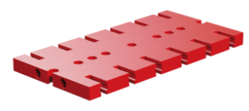 Picture of Base plate 90x45, red