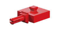 Picture of Wheel axle, red