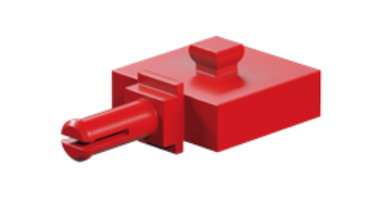 Picture of Wheel axle, red