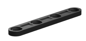 Picture of I-Strut with bore 45, black