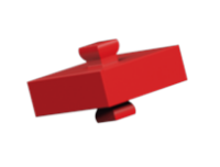 Picture of Building block 5 with 2 pins, red