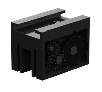 Picture of Motor rack gearbox m=0.5, black