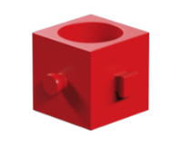 Picture of Worm nut m=1,5, red
