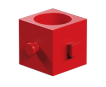 Picture of Worm nut m=1,5, red