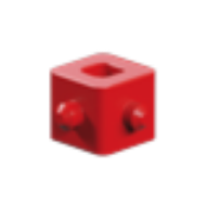 Picture of Cardan cube, red