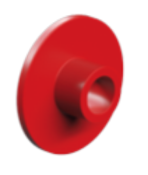 Picture of Sleeve with nut, red