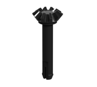 Picture of Wheel axle with bevel gear, black