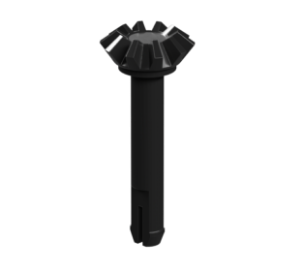 Picture of Wheel axle with bevel gear, black