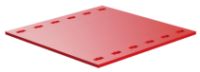 Picture of Plate 90x90, red