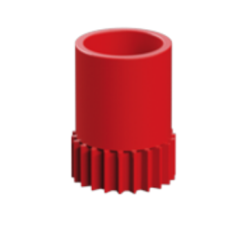 Picture of Hub nut, red