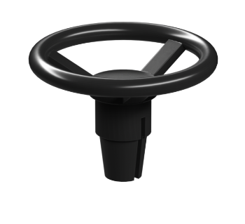 Picture of Steering wheel, black