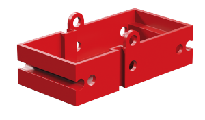 Picture of Seat building block, red