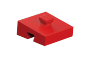 Picture of Angular block 7,5°, red