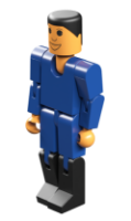 Picture of Bag with figure, blue
