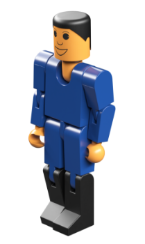 Picture of Bag with figure, blue