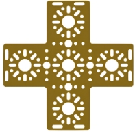 Picture of X Bracket (Gold)