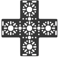 Picture of X Bracket (Black)