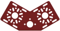 Picture of 120 Degree Bracket (Red)