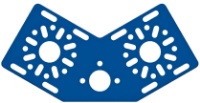 Picture of 120 Degree Bracket (Blue)