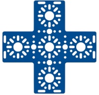 Picture of X Bracket (Blue)