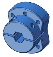 Clamping 6mm Hex-Shaft Hub