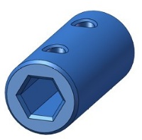 6mm Hex-Shaft Coupling 12mm OD (2 pack)