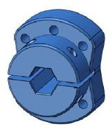 Clamping 7mm Hex-Shaft Hub