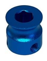 10mm OD Round Groove 6mm Hex-Shaft Pulley