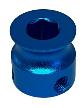 10mm OD Round Groove 6mm Hex-Shaft Pulley