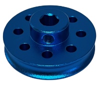 30mm OD Round Groove 6mm Hex-Shaft Pulley 