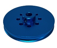 50mm OD Round Groove 6mm Hex-Shaft Pulley