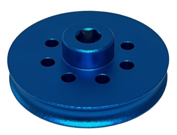 40mm OD Round Groove Pulley - 6mm Hex