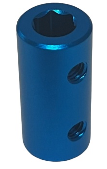 6mm Hex-Shaft Coupling 12mm OD (2 pack)