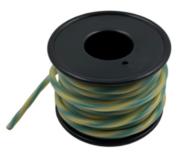 CAN BUS Wire 22 AWG Twisted SiliconeGreen/Yellow wrapped in sleeve