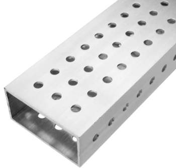 47"x 2" x 1" Pre Drilled Aluminum Box Tube Extrusion (.0625"Wall Thickness)
