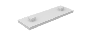 Picture of Building plate 15x45 gray-white
