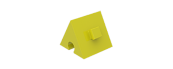 Picture of Angled block 60° yellow