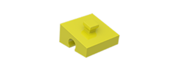 Picture of Angled block 15° yellow