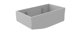 Picture of Tilt tray 90x50 silver